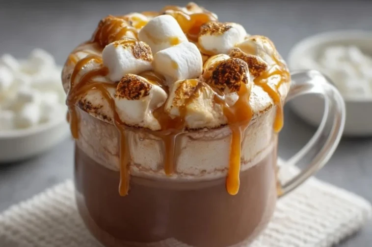 Cacao Chaud Caramel Et Guimauves