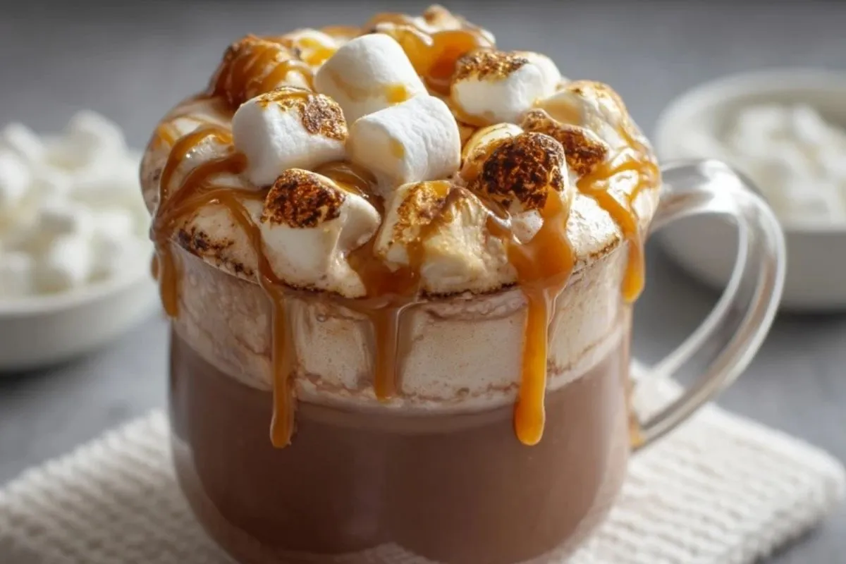 Cacao Chaud Caramel Et Guimauves
