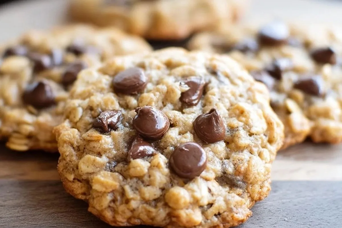Cookies Moelleux Aux Flocons DAvoine Et Pépites De Chocolat