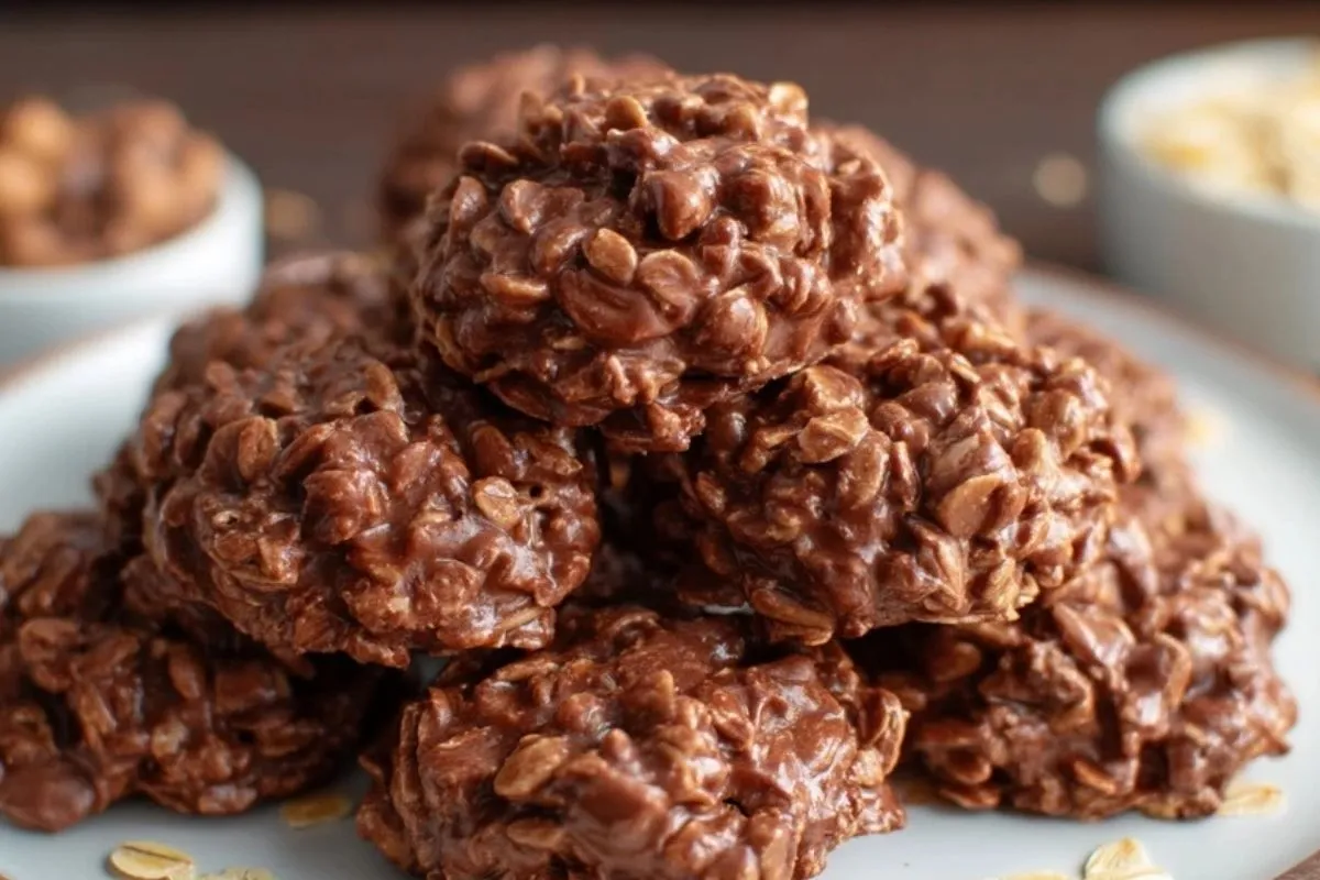 Cookies Sans Cuisson Au Chocolat Et Beurre De Cacahuète
