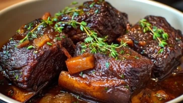 Côtes De Bœuf Braisées À La Mijoteuse