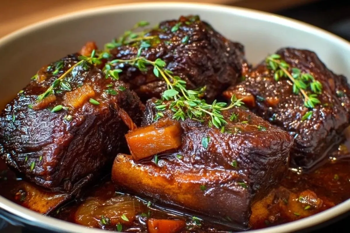 Côtes De Bœuf Braisées À La Mijoteuse