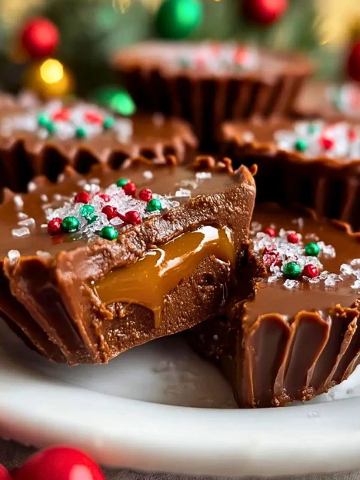 Coupes De Chocolat Caramel De Noël (1)