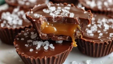 Coupes De Chocolat Caramel De Noël