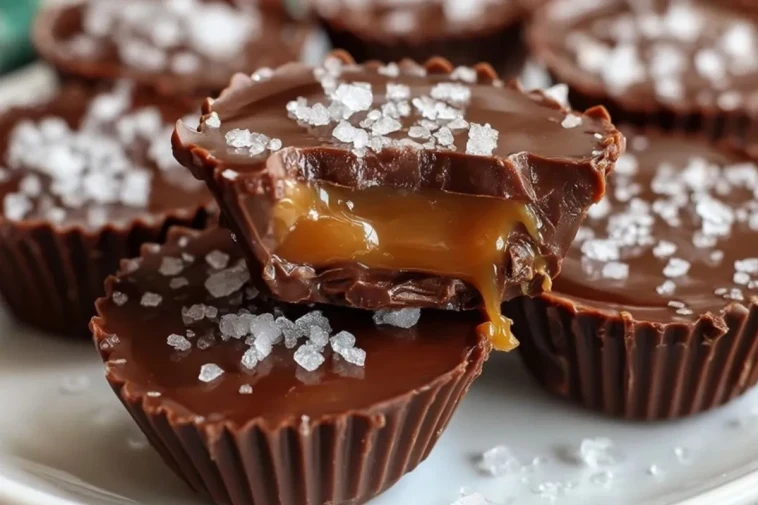 Coupes De Chocolat Caramel De Noël
