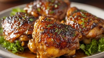 Cuisses De Poulet Glacées Au Sirop DÉrable