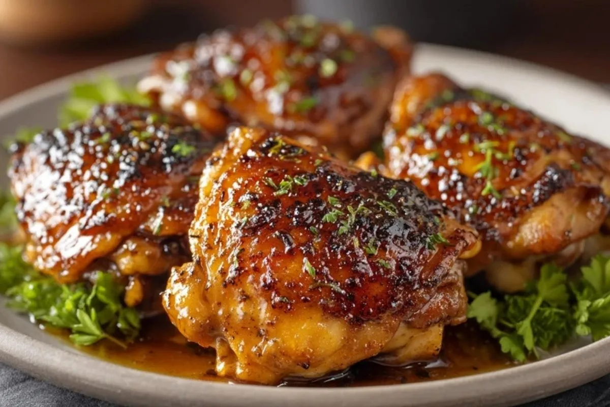 Cuisses De Poulet Glacées Au Sirop DÉrable
