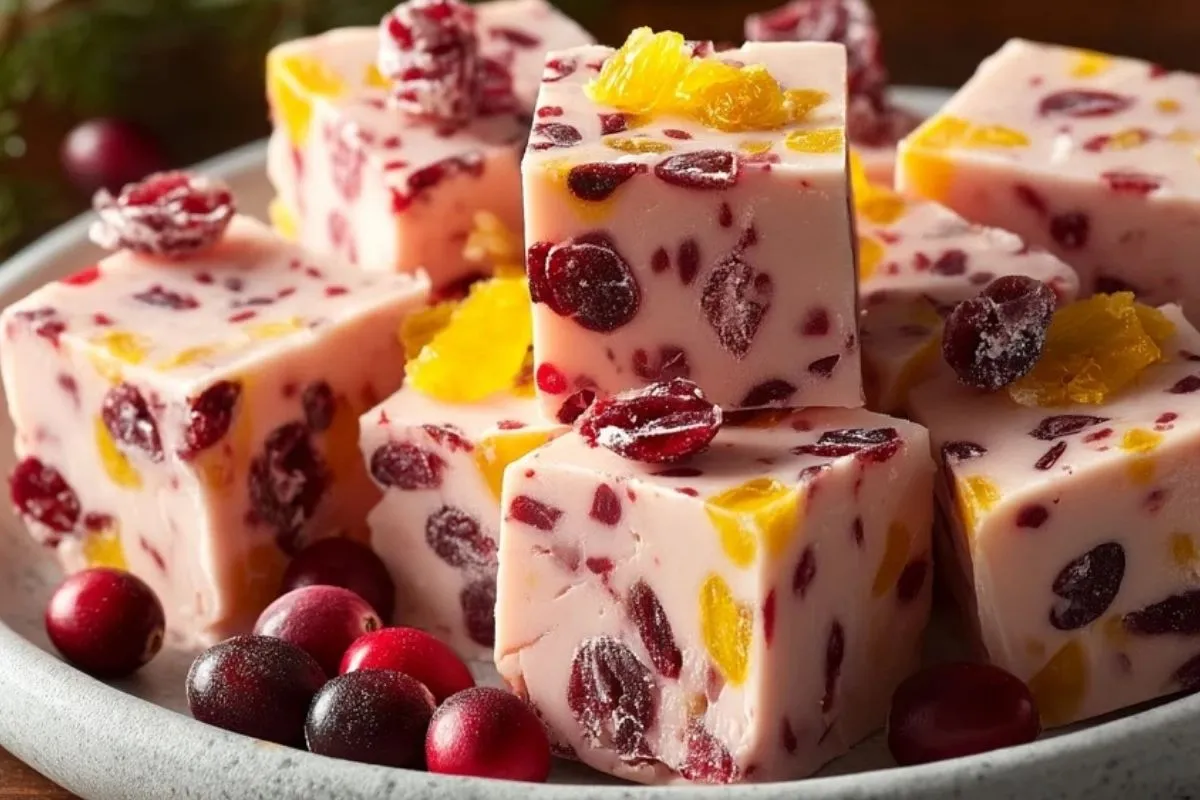 Fudge Aux Canneberges Et À LOrange
