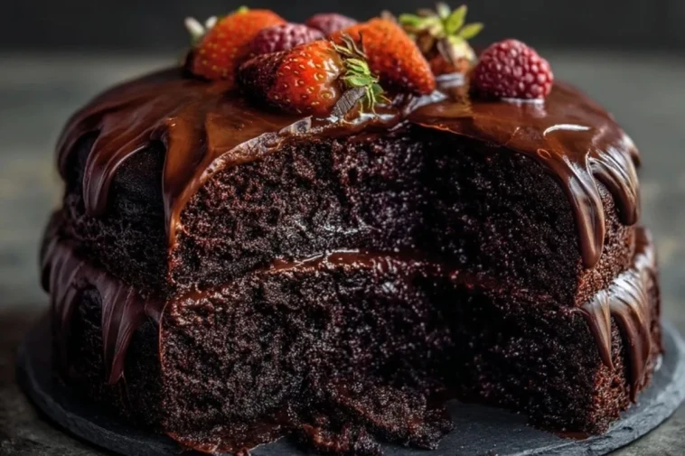 Gâteau Au Chocolat Noir Des Amoureux