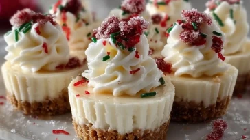 Mini Cheesecakes De Noël Sans Cuisson