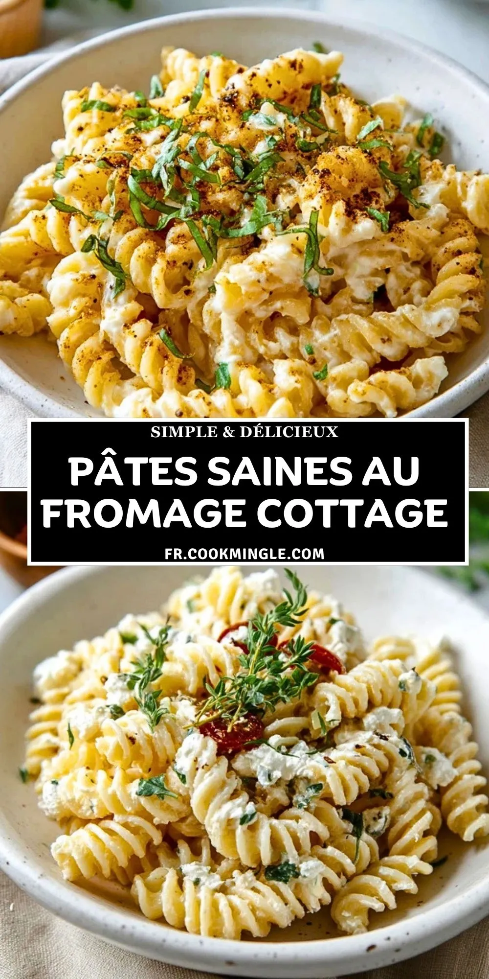 Pâtes Saines au Fromage Cottage (2)