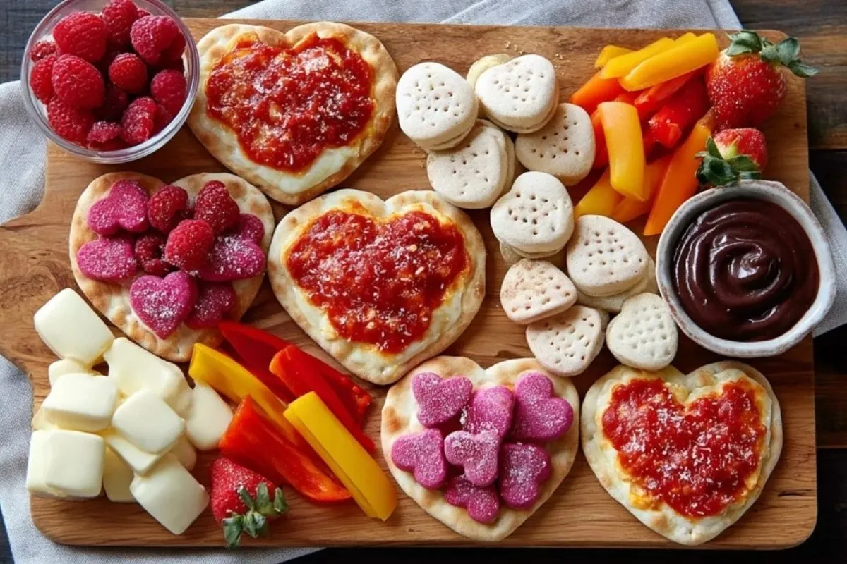 Planche de Collations de Saint-Valentin