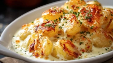 Pommes De Terre Gratinées Crémeuses