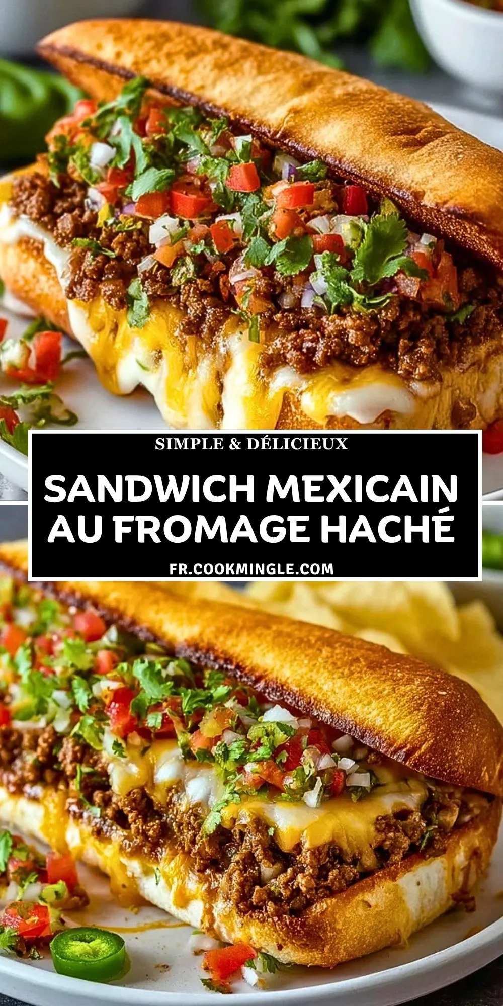 Sandwich Mexicain Au Fromage Haché (2)
