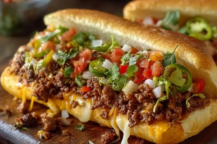 Sandwich Mexicain Au Fromage Haché