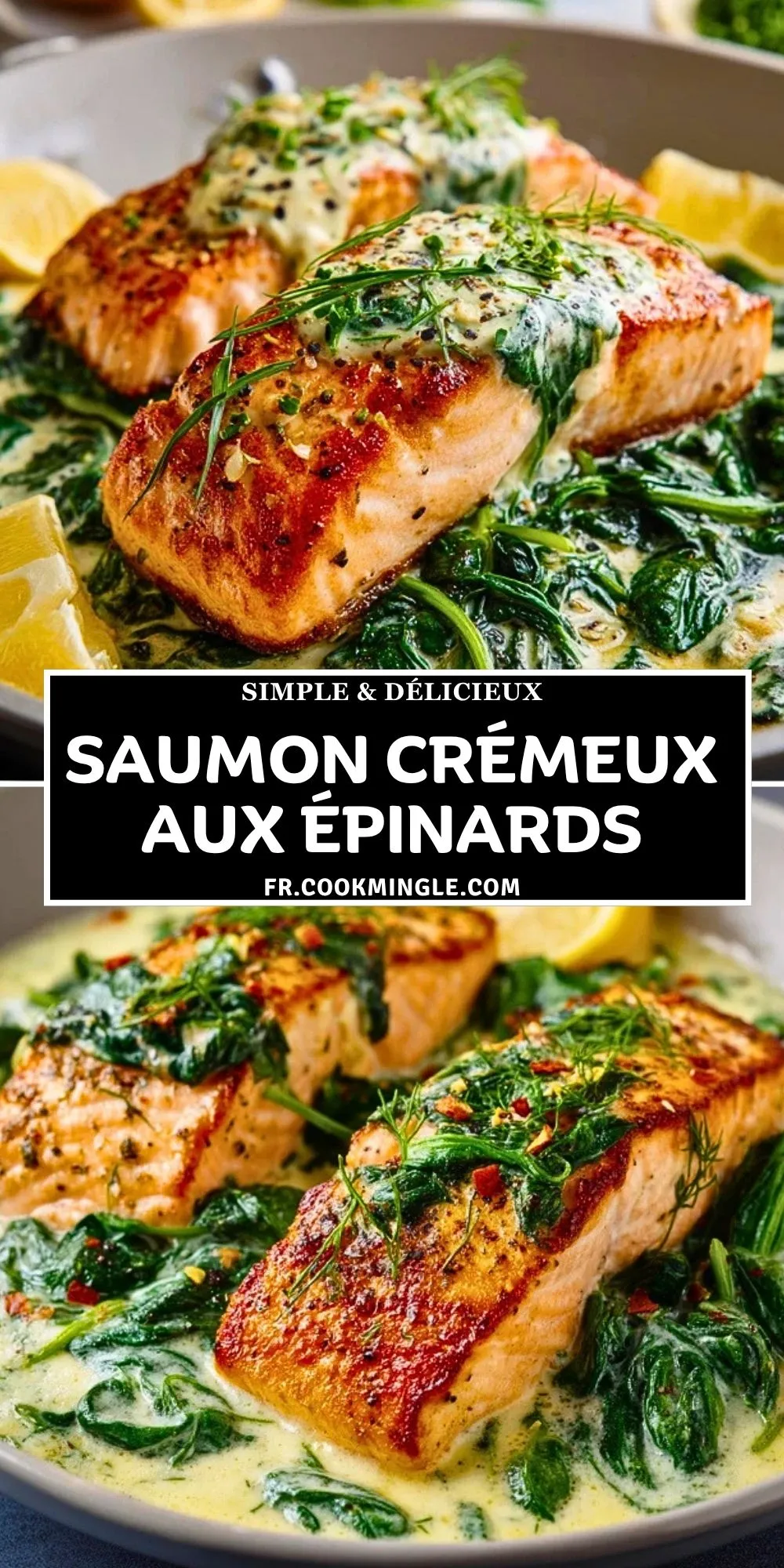 Saumon Crémeux aux Épinards (2)