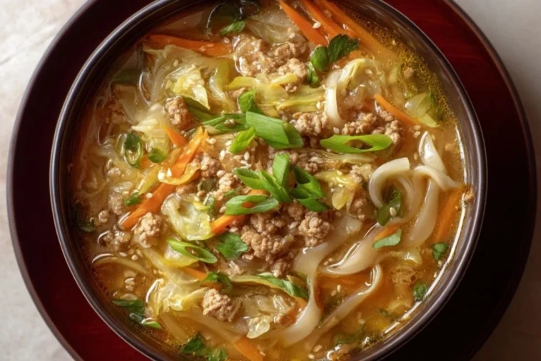 Soupe Chinoise Aux Rouleaux DOeufs