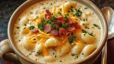 Soupe De Macaroni Au Fromage