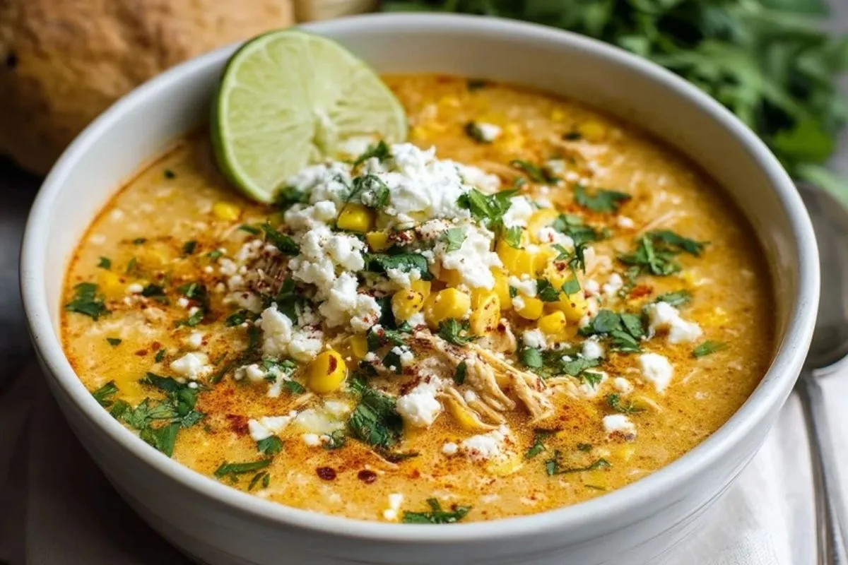 Soupe de Maïs de Rue Mexicaine
