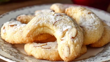 Biscuits Aux Amandes En Croissant