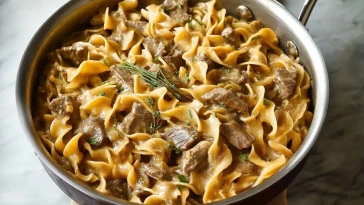 Boeuf Stroganoff En Une Seule Casserole