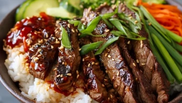 Bols De Riz Au Steak Coréen