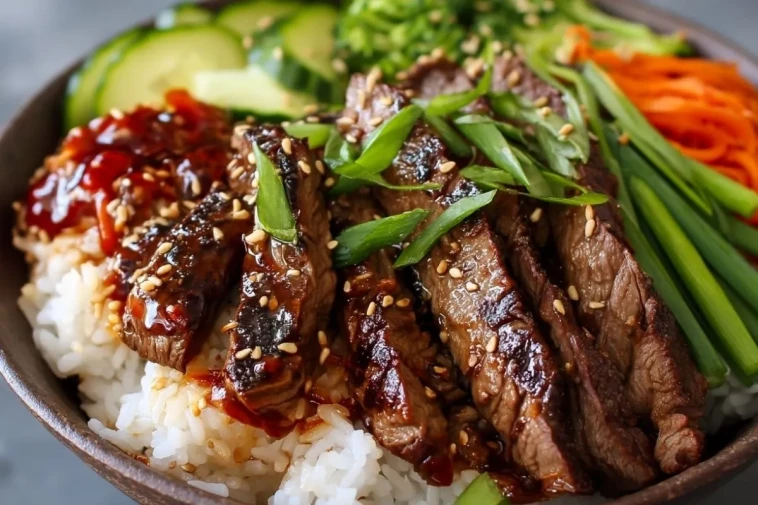 Bols De Riz Au Steak Coréen