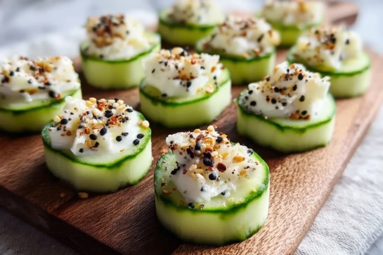 Bouchées De Concombre Au Tout DBagel Keto