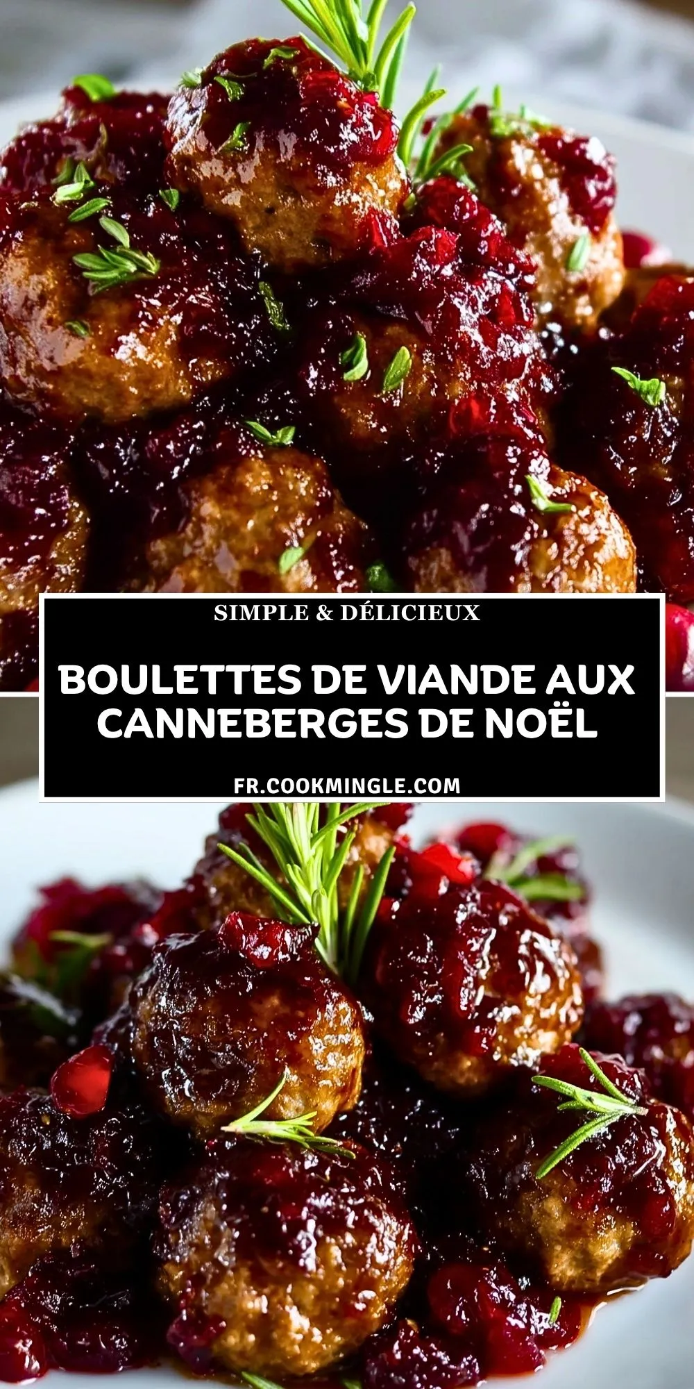 Boulettes De Viande Aux Canneberges De Noël (2)
