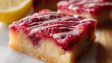 Carrés Au Citron Et Framboise