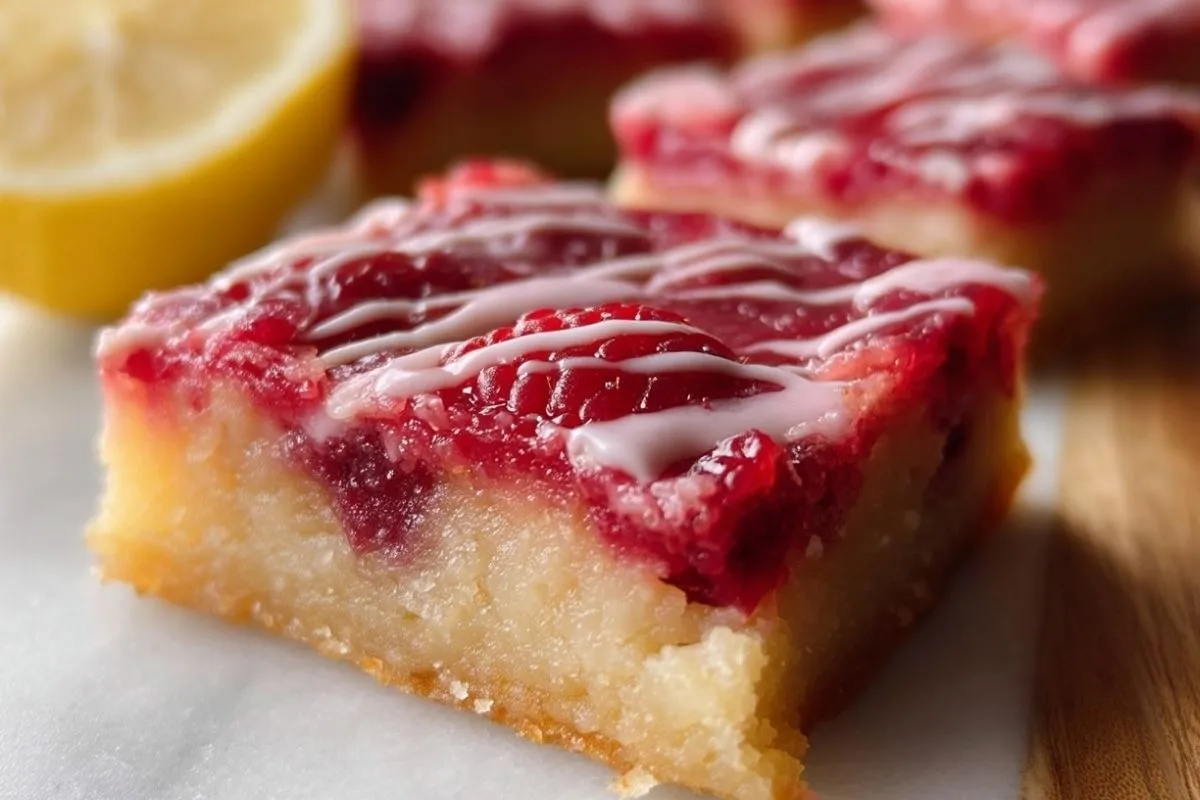Carrés Au Citron Et Framboise
