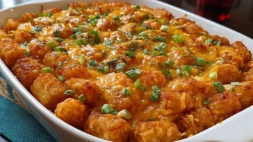 Casserole De Poulet Buffalo Aux Tater Tots