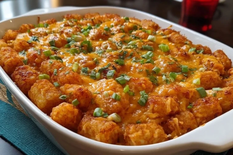 Casserole De Poulet Buffalo Aux Tater Tots