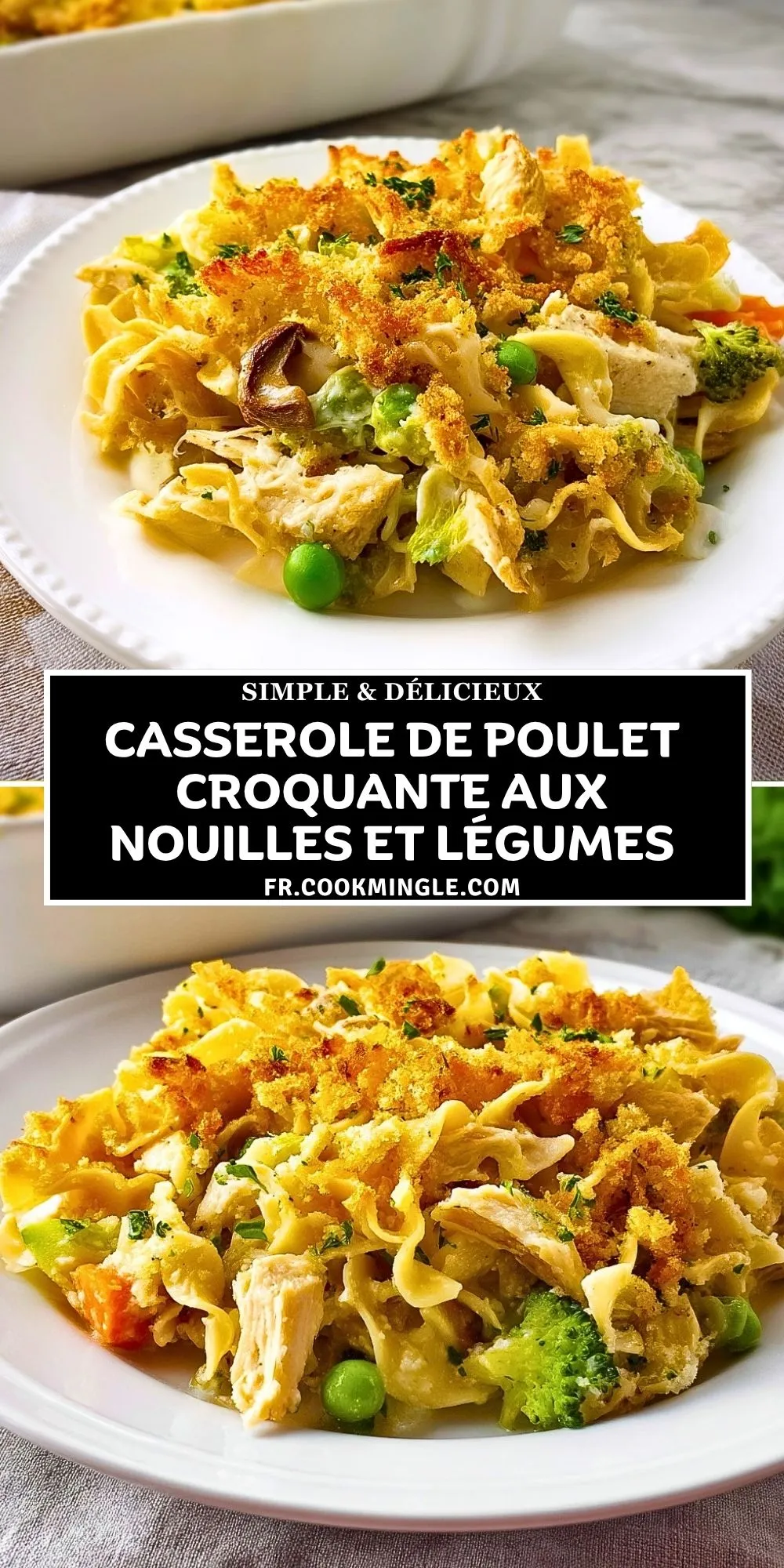 Casserole De Poulet Croquante Aux Nouilles Et Légumes (2)