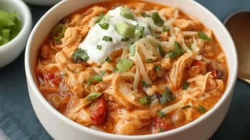 Chili de Poulet Buffalo à la Mijoteuse