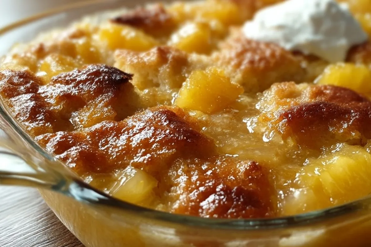 Cobbler à LAnanas et Fromage à La Crème