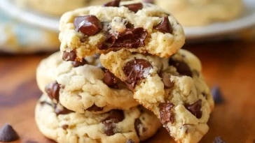 Cookies Moelleux Au Fromage À La Crème Et Pépites De Chocolat