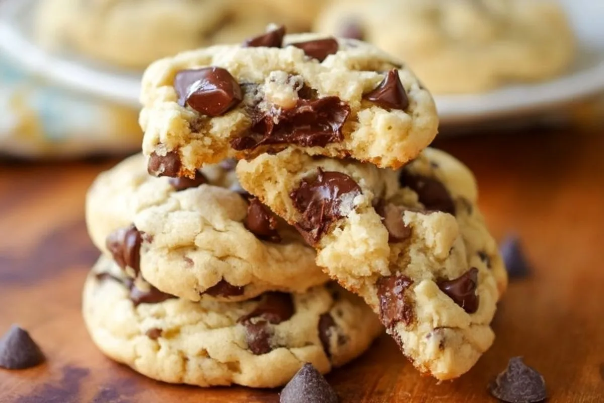 Cookies Moelleux Au Fromage À La Crème Et Pépites De Chocolat