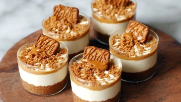 Coupes De Cheesecake Biscoff Sans Cuisson