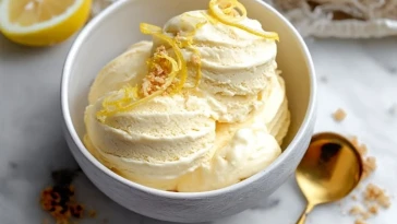 Crème Glacée Protéinée Au Fromage Blanc Citron
