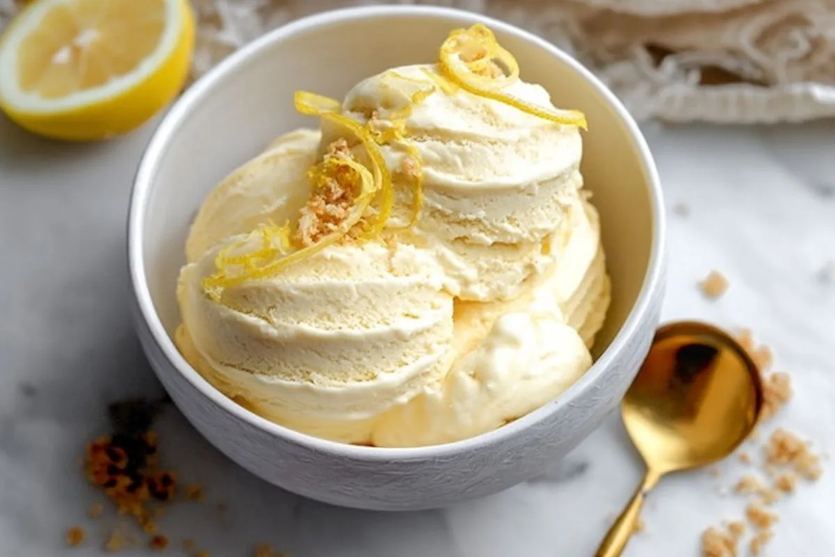 Crème Glacée Protéinée Au Fromage Blanc Citron