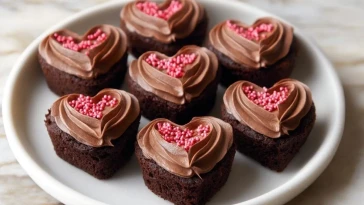 Cupcakes En Chocolat En Forme De Cœur