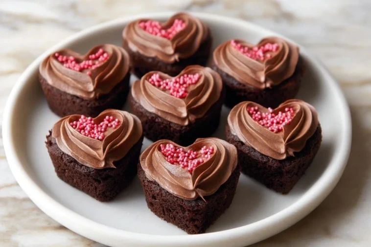 Cupcakes En Chocolat En Forme De Cœur