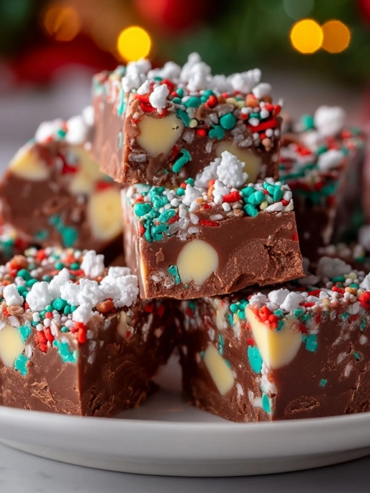 Fudge de Noël Facile avec Vermicelles (1)