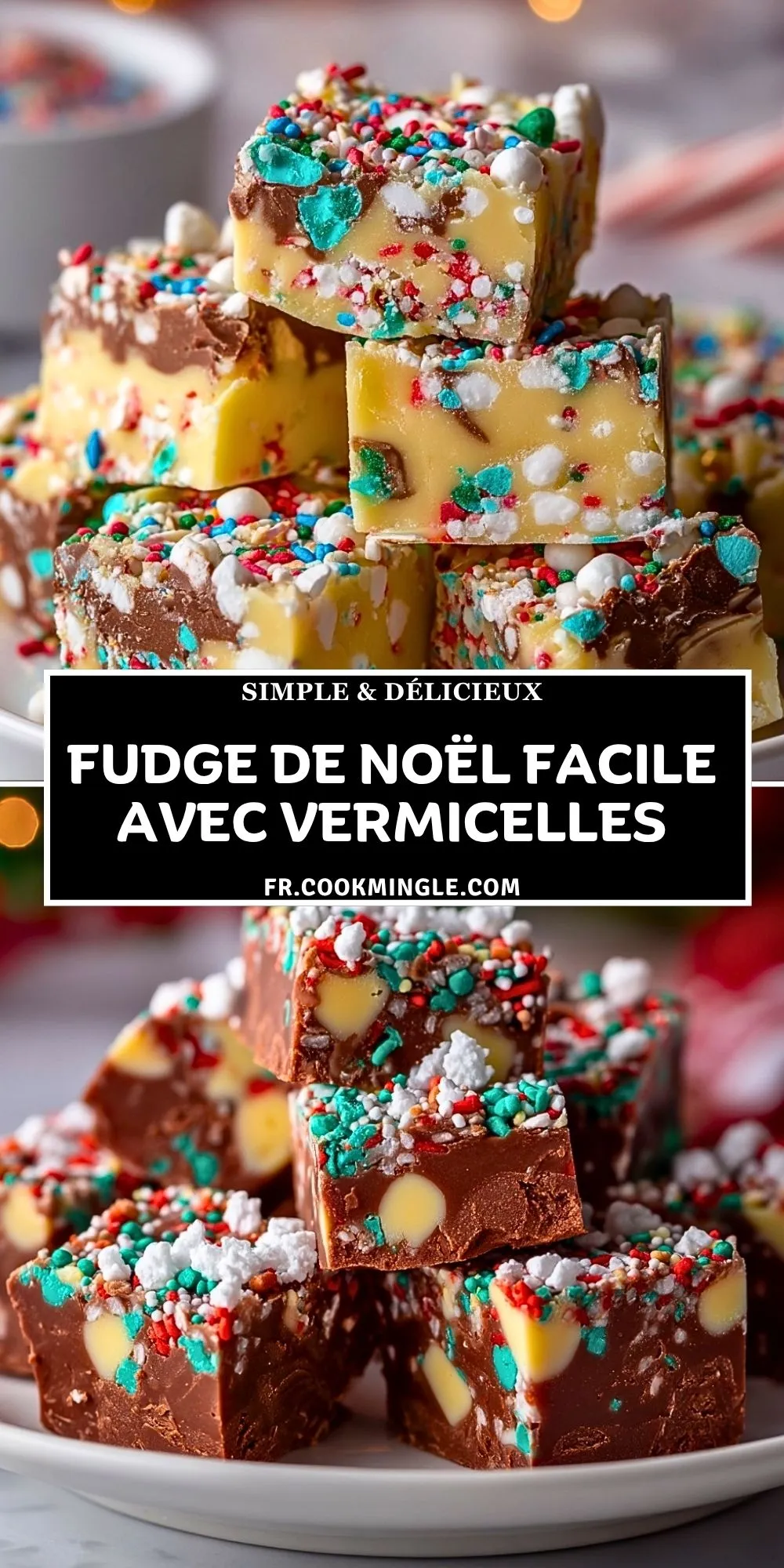 Fudge de Noël Facile avec Vermicelles (2)