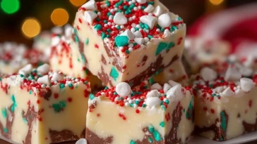 Fudge de Noël Facile avec Vermicelles