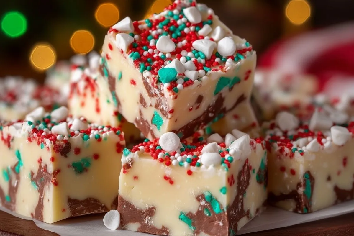 Fudge de Noël Facile avec Vermicelles