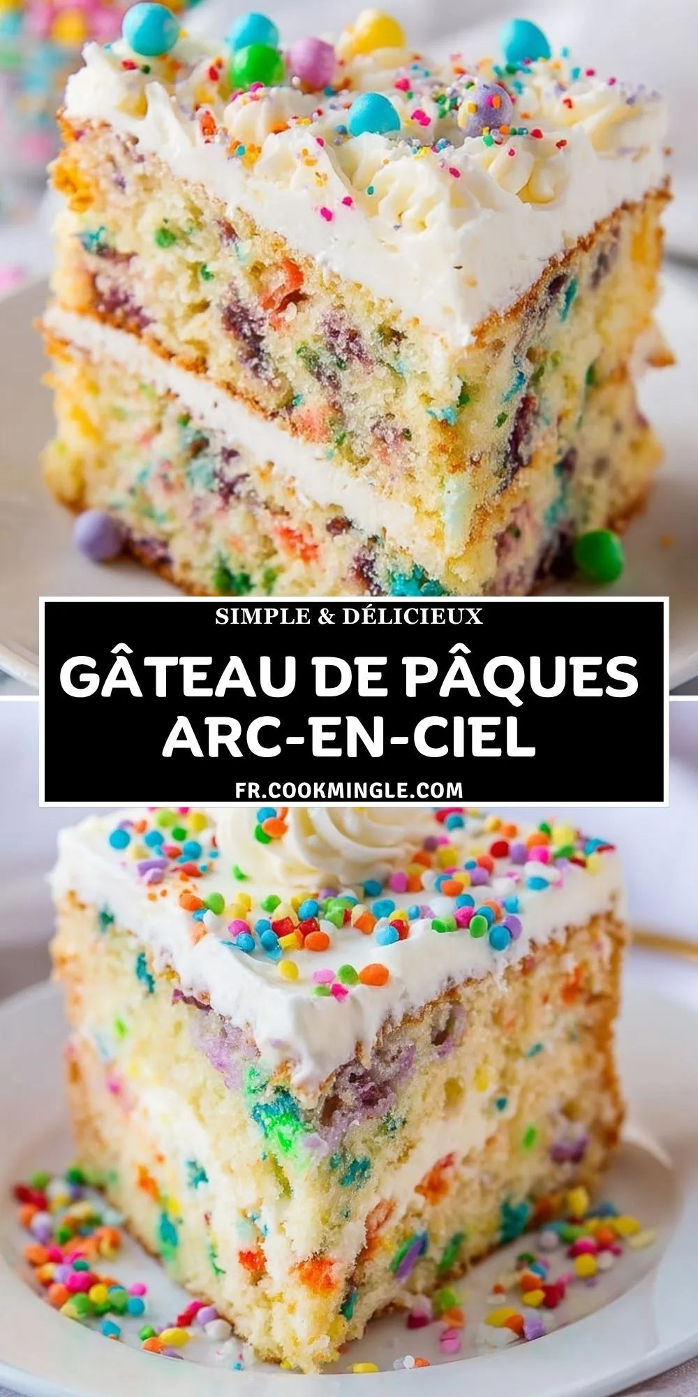 Gâteau de Pâques Arc-En-Ciel (2)