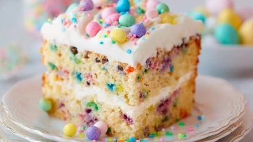 Gâteau de Pâques Arc-En-Ciel
