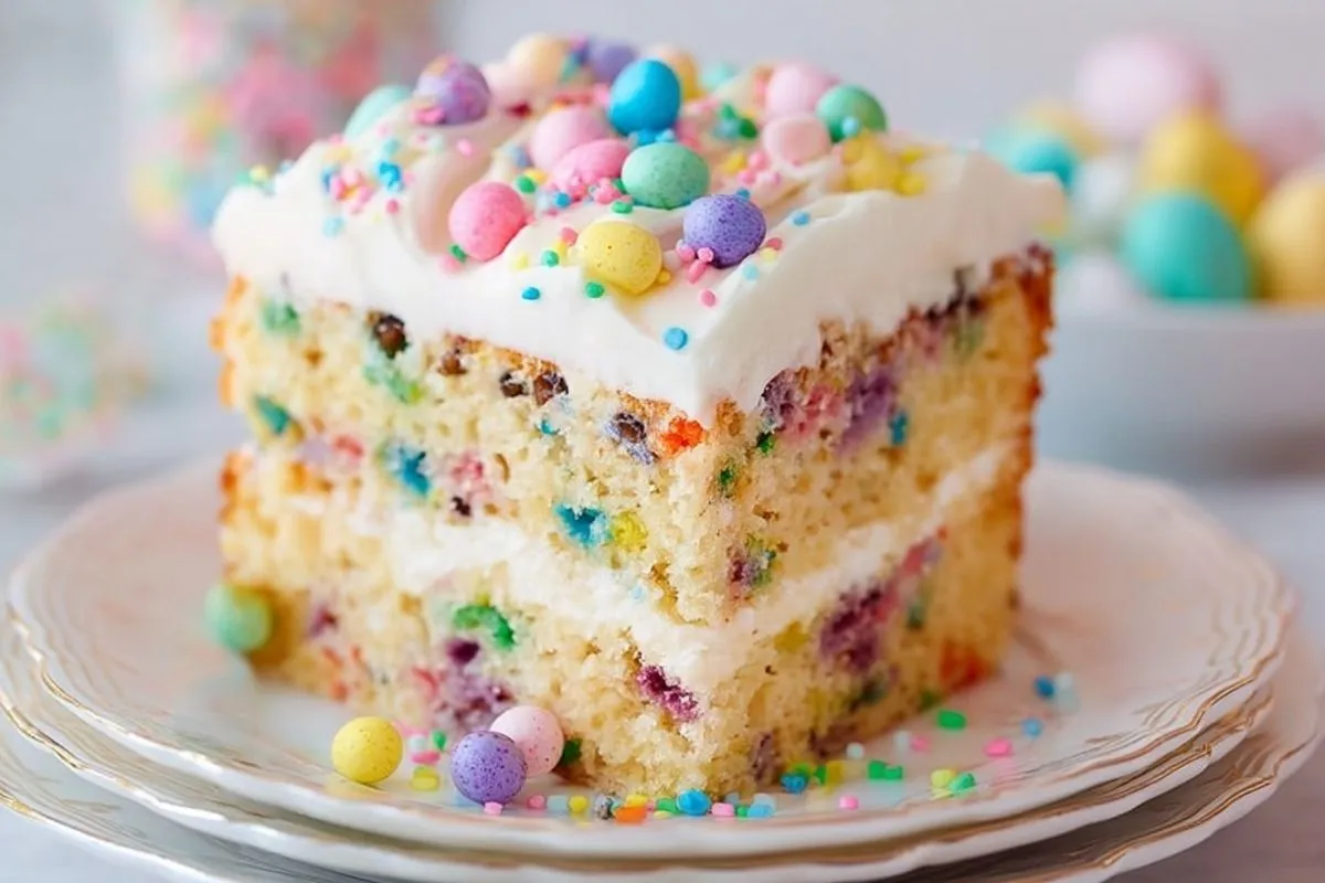 Gâteau de Pâques Arc-En-Ciel
